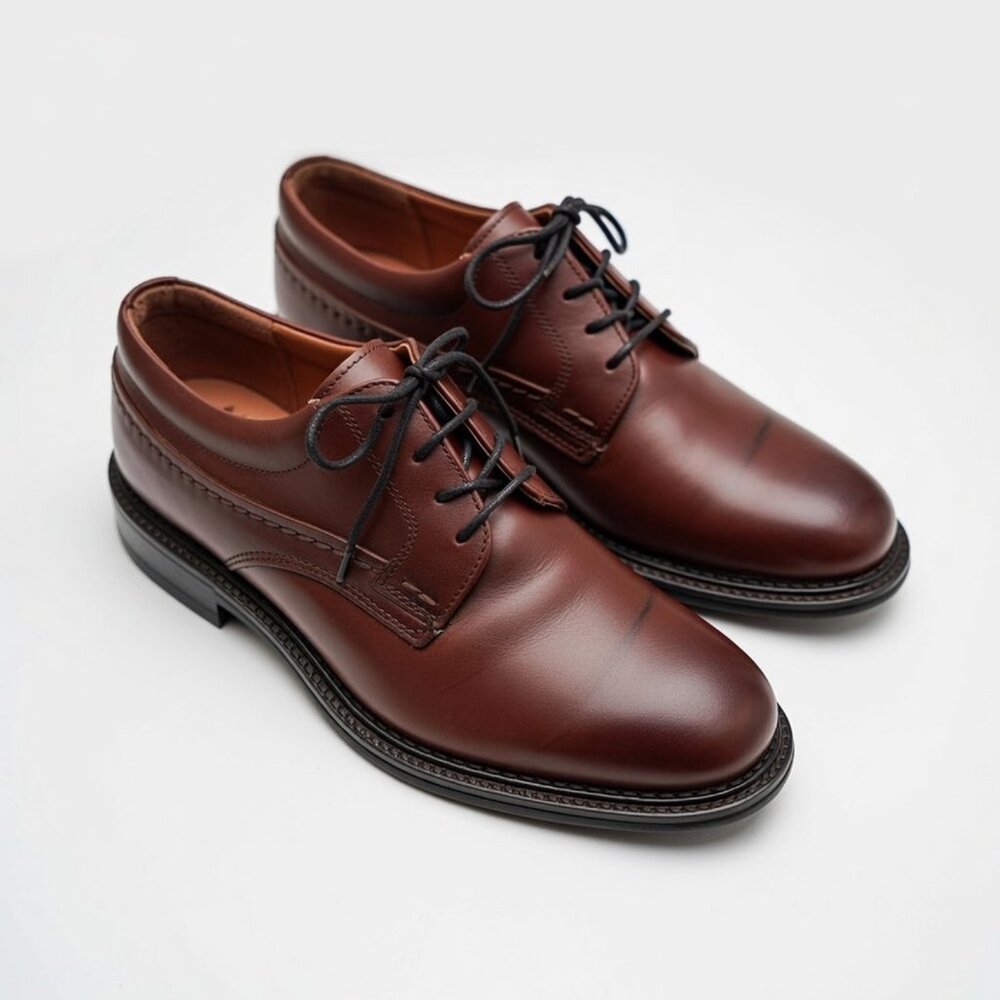 🌟Fieldmaster Harrison Brown Leather Oxford Shoes Men's 8.5 D Business Casual